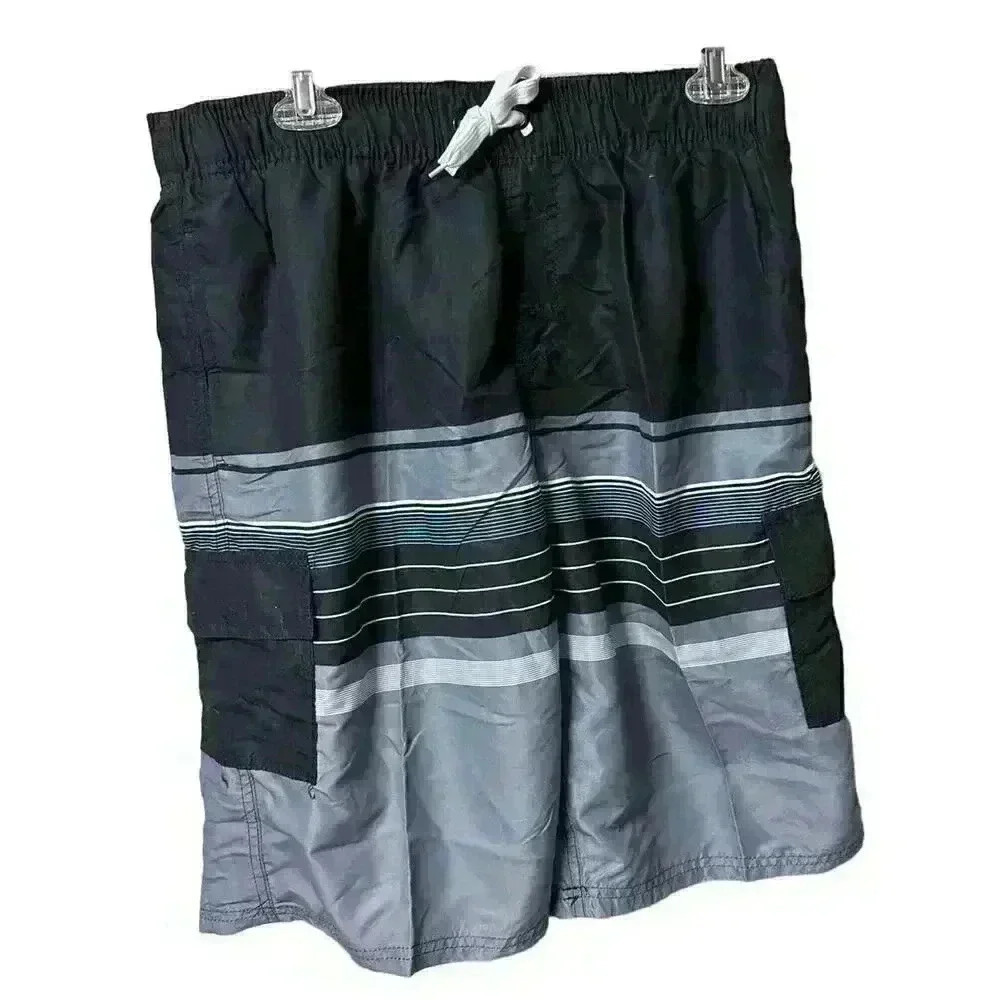 NWT Men’s Norty Black Swimsuit Trunks Size Large